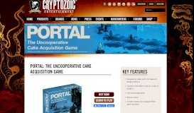 
							         Portal: The Uncooperative Cake Acquisition Game | Cryptozoic ...								  
							    