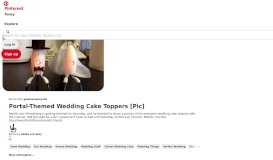 
							         Portal-Themed Wedding Cake Toppers [Pic] | | Darling, I do | | Themed ...								  
							    