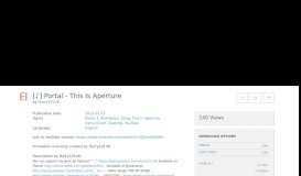 
							         [  ] Portal - This Is Aperture : Harry101UK : Free Download, Borrow ...								  
							    