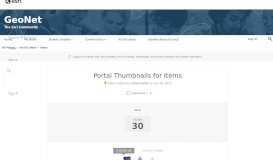 
							         Portal Thumbnails for Items | GeoNet, The Esri Community | GIS and ...								  
							    