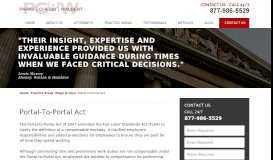 
							         Portal-To-Portal Act | Atlanta Wage & Hour Lawyers John L. Mays								  
							    
