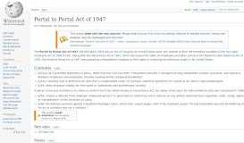 
							         Portal to Portal Act of 1947 - Wikipedia								  
							    