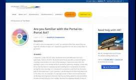 
							         Portal-to-Portal Act - strategic HR Inc								  
							    