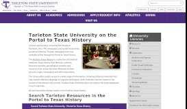 
							         Portal to Texas History - Collections - University Libraries - Tarleton ...								  
							    