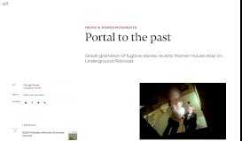 
							         Portal to the past – Harvard Gazette								  
							    