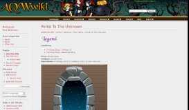 
							         Portal To The Unknown - AQW								  
							    
