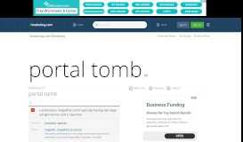 
							         portal tomb - Dictionary Definition : Vocabulary.com								  
							    