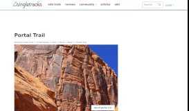
							         Portal Trail Mountain Bike Trail in Moab, Utah || SINGLETRACKS.COM								  
							    