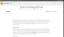 
							         Portal Turret Papercraft Guide: 6 Steps (with Pictures) - Instructables								  
							    