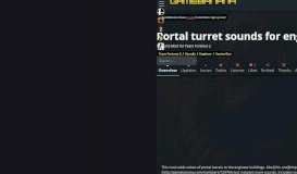 
							         Portal turret sounds for engineer buildings | Team Fortress 2 Sound ...								  
							    