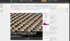 
							         Portal UI Design Patterns - SlideShare								  
							    