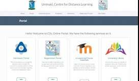 
							         Portal | Unimaid, Centre for Distance Learning								  
							    