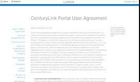 
							         Portal User Agreement - CenturyLink Cloud								  
							    