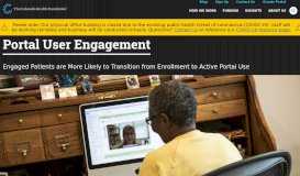 
							         Portal User Engagement | The Colorado Health Foundation								  
							    