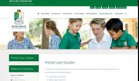 
							         Portal User Guides | Peter Moyes Anglican Community School								  
							    