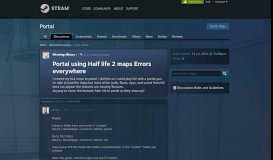 
							         Portal using Half life 2 maps Errors everywhere :: Portal General ...								  
							    