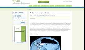
							         Portal vein air embolism | British Journal of Medical Practitioners								  
							    