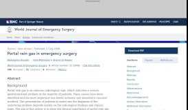 
							         Portal vein gas in emergency surgery | World Journal of Emergency ...								  
							    