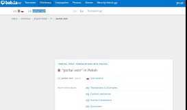 
							         portal vein - Polish translation - bab.la English-Polish dictionary								  
							    