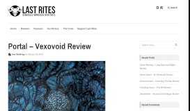 
							         Portal – Vexovoid Review – Last Rites								  
							    