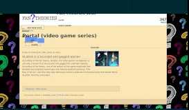 
							         Portal (video game series) | Fan Theories Wiki | FANDOM powered by ...								  
							    
