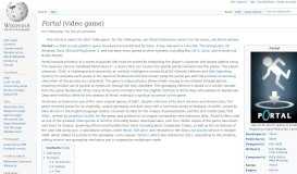 
							         Portal (video game) - Wikipedia								  
							    