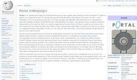 
							         Portal (videojuego) - Wikipedia, la enciclopedia libre								  
							    