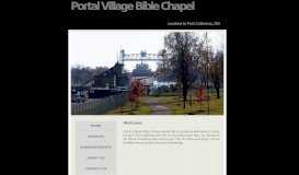 
							         Portal Village Bible Chapel								  
							    
