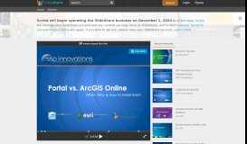
							         Portal vs. ArcGIS Online - SlideShare								  
							    
