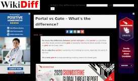 
							         Portal vs Gate - What's the difference? | WikiDiff								  
							    