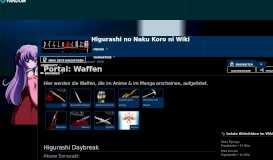 
							         Portal: Waffen | Higurashi no Naku Koro ni Wiki | FANDOM powered ...								  
							    