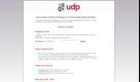 
							         Portal Web del Alumno - Universidad Diego Portales								  
							    