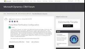 
							         Portal Web Notification Configuration - Microsoft Dynamics CRM ...								  
							    