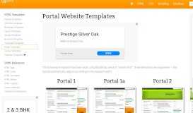 
							         Portal Website Templates - Quackit Tutorials								  
							    