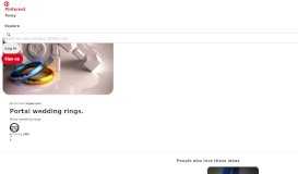 
							         Portal wedding rings. | The Cake is a Lie | Unusual wedding rings ...								  
							    