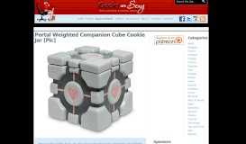 
							         Portal Weighted Companion Cube Cookie Jar [Pic]								  
							    