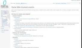 
							         Portal Wiki:Current events - Portal Wiki								  
							    