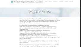 Windsor Family Medicine Portal Page