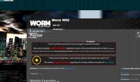 
							         Portal | Worm Wiki | FANDOM powered by Wikia								  
							    