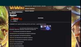 
							         Portal | WoWWiki | FANDOM powered by Wikia								  
							    