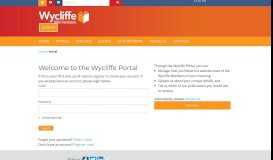 
							         Portal - Wycliffe Australia								  
							    