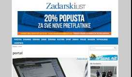 
							         portal | Zadarski list								  
							    