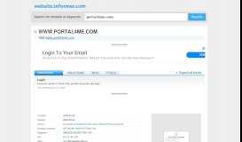 
							         portal4me.com at Website Informer. Login. Visit Portal 4 Me.								  
							    
