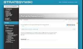 
							         Portal/Achievements — StrategyWiki, the video game walkthrough and ...								  
							    