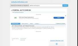 
							         portal.actcorp.in at WI. ACT Fibernet Portal | ACT Fibernet Account								  
							    