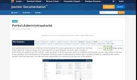 
							         Portal:Administraatorid - Joomla! Documentation								  
							    