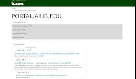
							         portal.aiub.edu Technology Profile - BuiltWith								  
							    