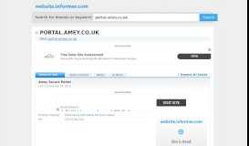
							         portal.amey.co.uk at WI. Amey Secure Portal - Website Informer								  
							    