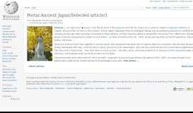 
							         Portal:Ancient Japan/Selected article/1 - Wikipedia								  
							    