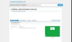 
							         portal.artofsmart.com.au at WI. Art of Smart Portal - Website Informer								  
							    